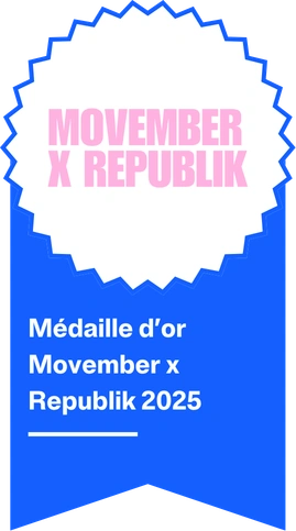 Médaille d’or Movember x Republik 2025